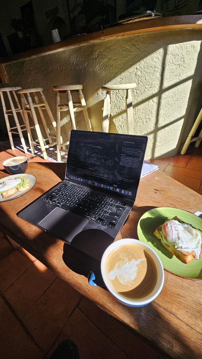 Current status: <a href="/ohayo_dojo/">Dojo</a> game jam + managing a restaurant

Forget about hacker houses, welcome vibe coding hacker bars!

Amazing weekend with <a href="/GerGahn/">Ger Gahn</a> <a href="/berto_bau/">Bautista Berto</a> 

Thanks <a href="/tarrenceva/">tarrence ☁️ ⛩️</a> <a href="/gabe_ashe/">Gabe ⛩️</a> <a href="/glihm_/">glihm ⛩️</a> and all <a href="/cartridge_gg/">Cartridge</a> and <a href="/ohayo_dojo/">Dojo</a> community for making this possible