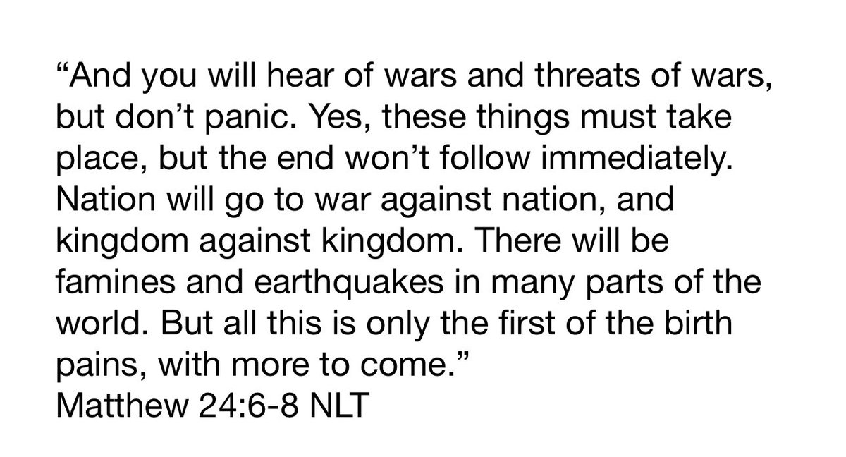 TonyDungy's tweet image. We are in some difficult times. Jesus talked about this 2000 years ago. It seems like He was very accurate.
Jesus ended by saying many people will turn away from God
“But the one who endures to the end will be saved.”
Matthew 24:13 NLT
We must hold onto our faith in Christ🙏🏽