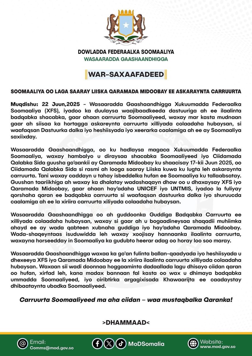 Maalinba maalinta kadambeeyso god madoow beey kasaarayaan aqonyahanka dalka hogamiyo professor Hamze iyo dr Hassan. Dhawan beey aheyd marki dowlada UK ku amantay xakameynta iyo lasocodka rasaasta. Sido kale waxeey dalka kasaareen liiska dalalka halista ugu jiro argagixisada.