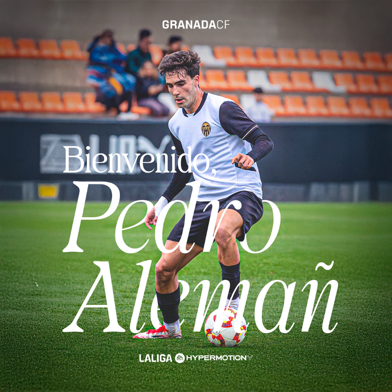 GranadaCF's tweet photo. ✍🏼 𝐎𝐟𝐢𝐜𝐢𝐚𝐥: Pedro Alemañ, nuevo jugador del Granada CF.

#AlemañNazarí