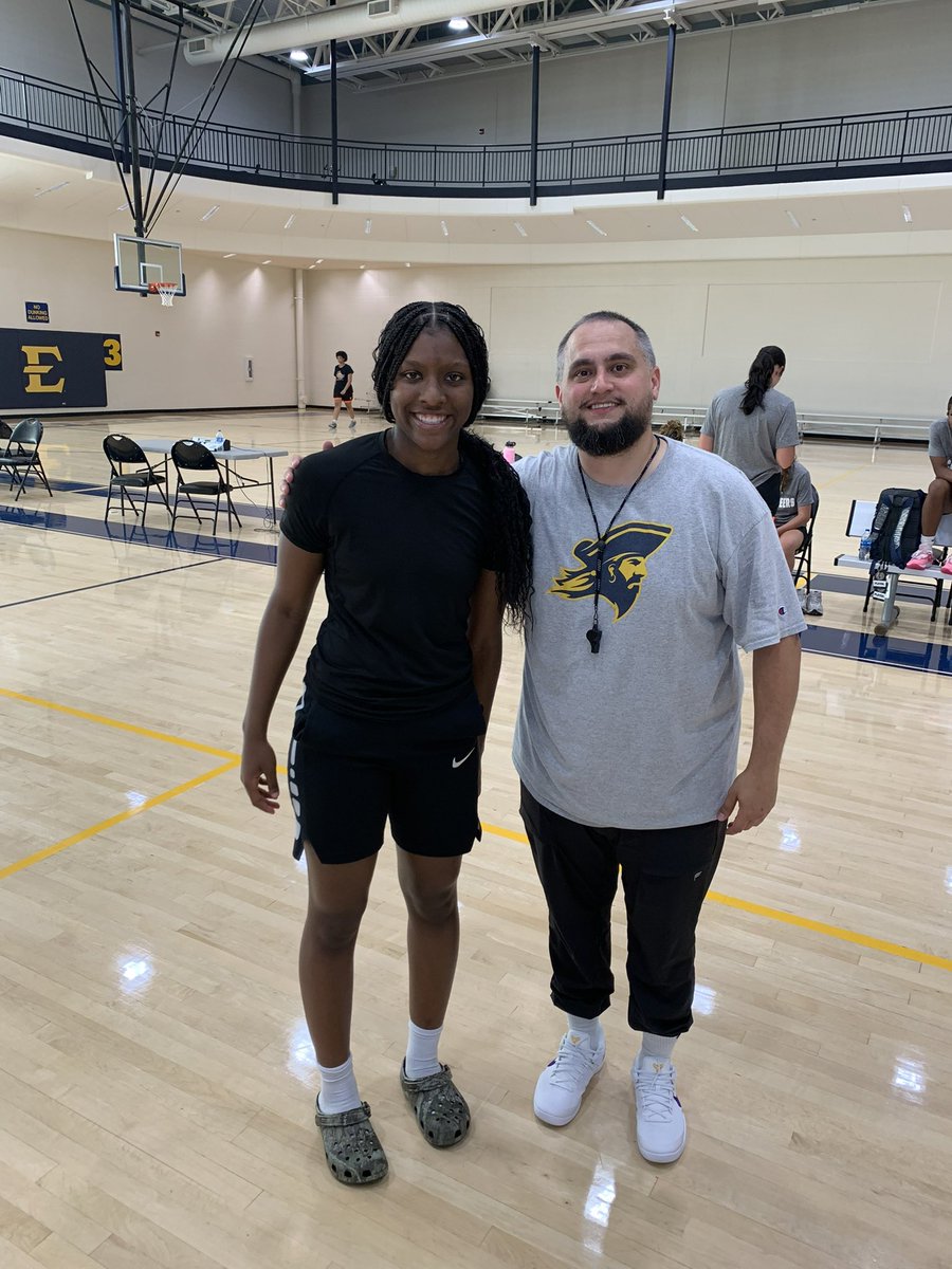 Thank you for the camp invite! had a great time at the Etsu camp! ❤️ <a href="/CoachMockETSU/">Brenda Mock Brown</a> <a href="/coachgracia/">Eric Gracia</a>