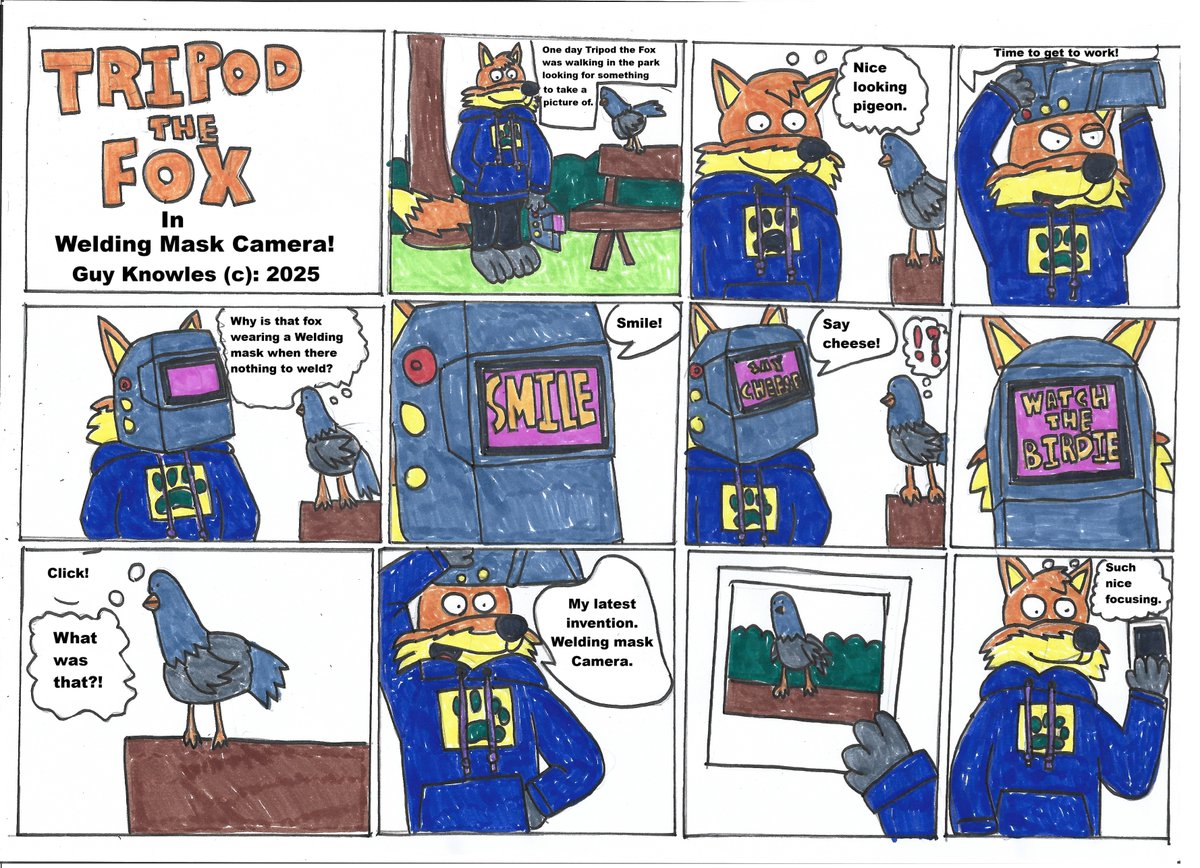 Here is a Comic Short about Tripod the Fox!