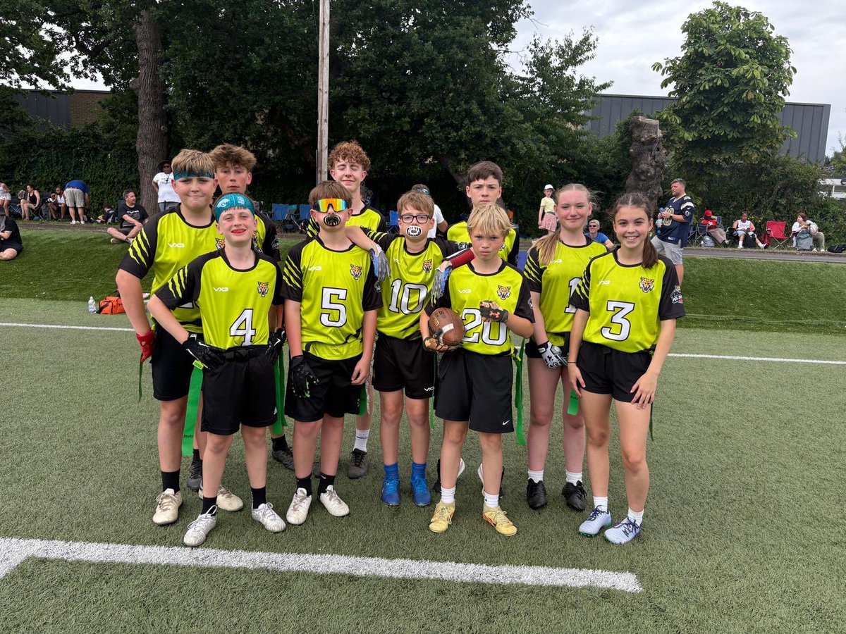 Lunatunafluffy's tweet photo. @TomBrady hi Tom. This is my sons team, they are the first South Wales youth flag football team ever, South wales Wild Cats. We’re growing the sport in a country that knows nothing about it https://t.co/bu5jKtBibf