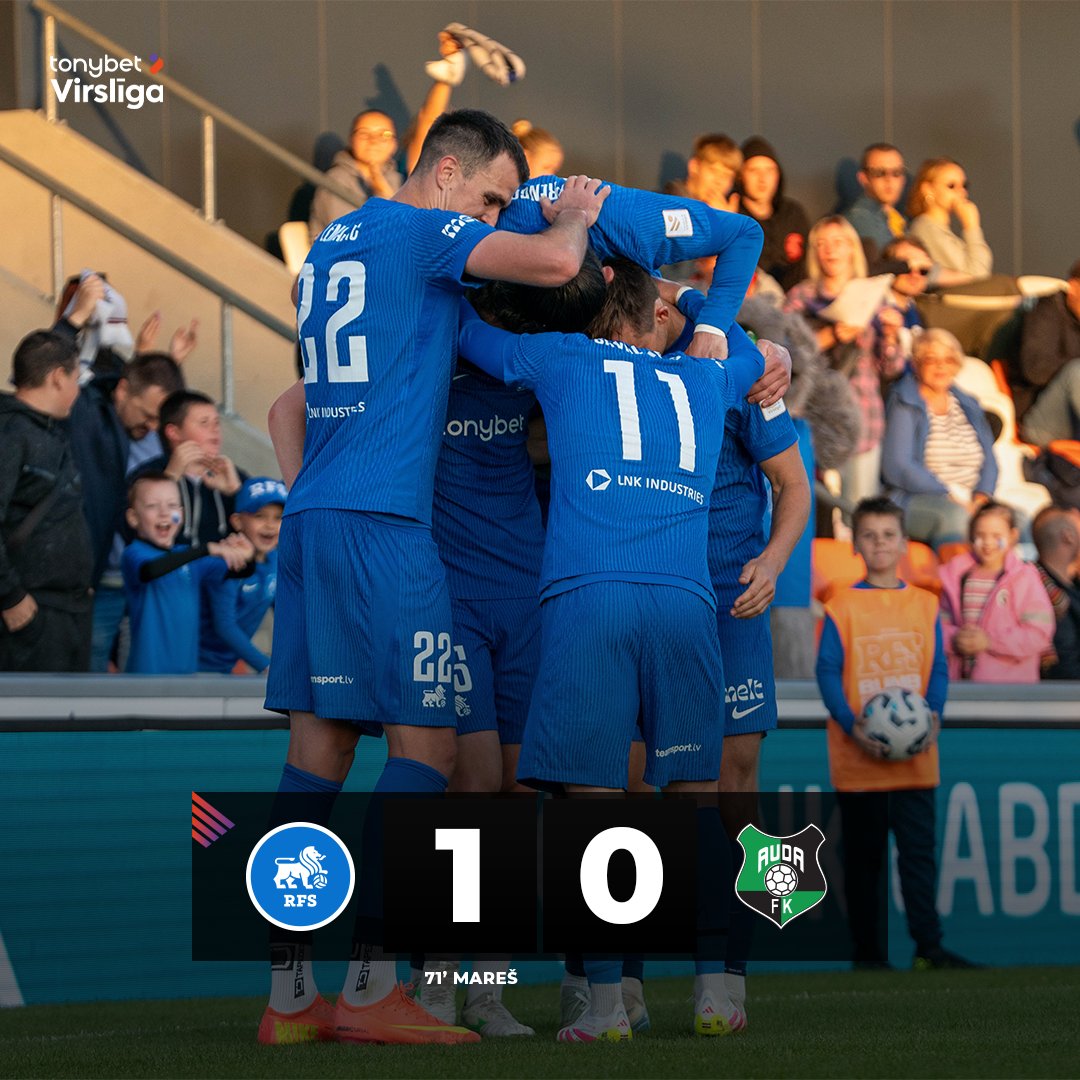 💥 Aizraujošā spēlē Mareša vārtu guvums otrajā puslaikā nodrošina <a href="/RFSDaily/">FC RFS</a> uzvaru pār <a href="/fkauda/">FK AUDA</a> . 

📸: Roberts Pūce/FC RFS