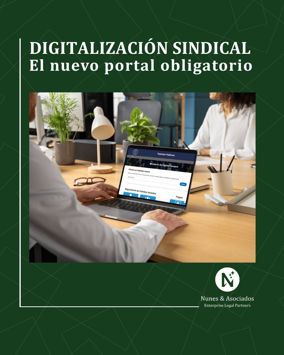 📌 Desde abril 2025, los trámites sindicales son 100% online a través del Portal de Trámites Públicos.

Adiós al papel: la nueva norma busca simplificar y digitalizar gestiones.

🔗 Más info: estudionunes.com.ar/digitalizacion…

#Trabajo #Sindicatos #Digitalización
