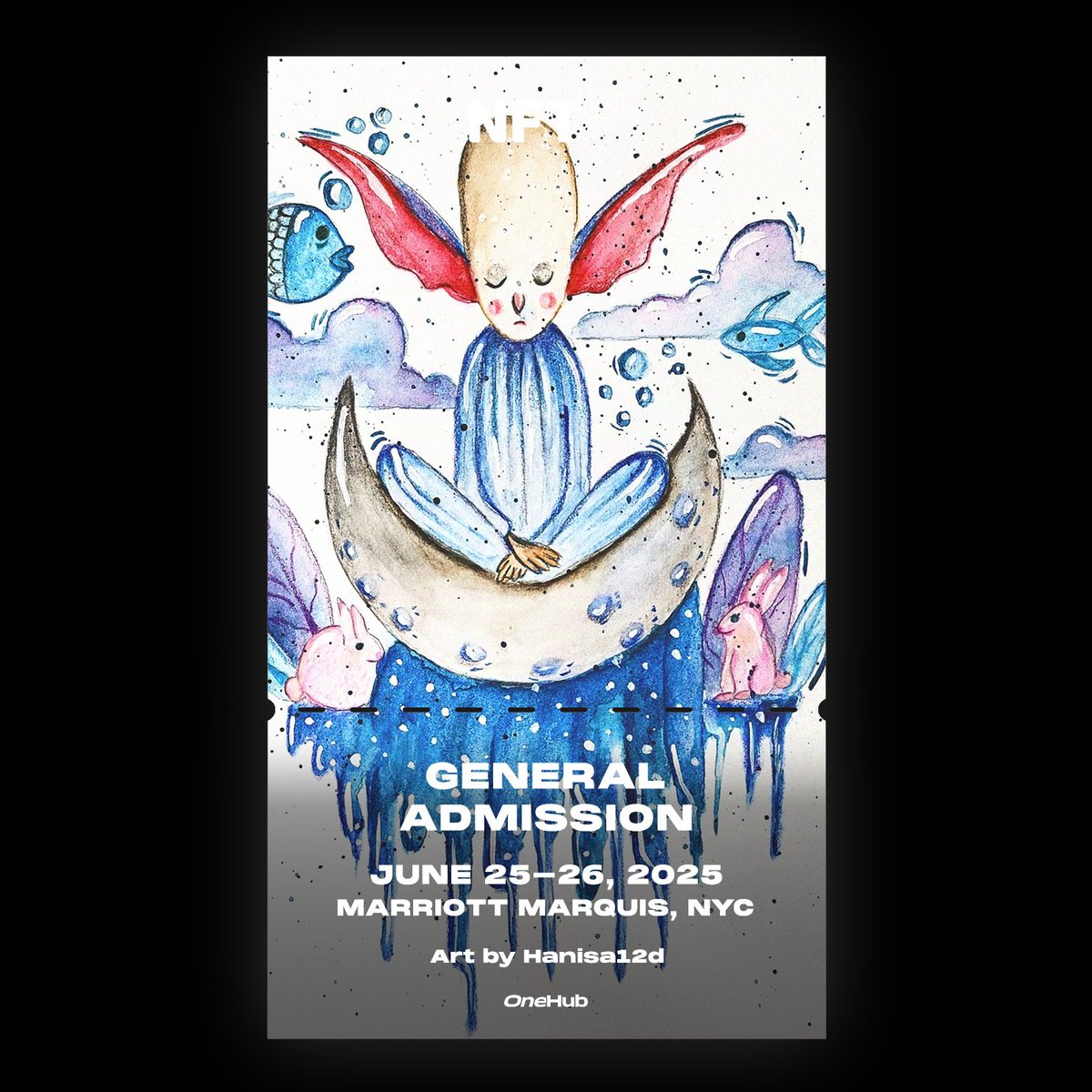 Hanisa12d's tweet image. Support my participation at @NFT_NYC 2025 by registering an NFT Ticket featuring my submitted artwork hanisa12d.nft.nyc/token/hanisadn…