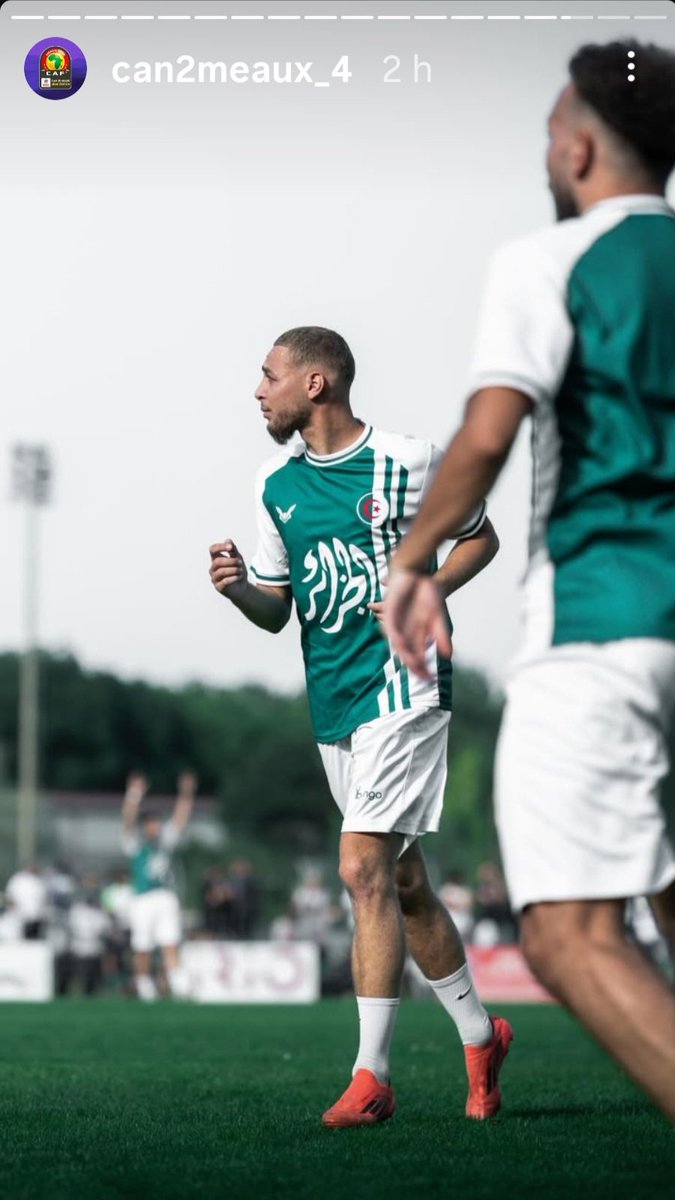 Partenaire de l equipe d Algerie à la can de Meaux