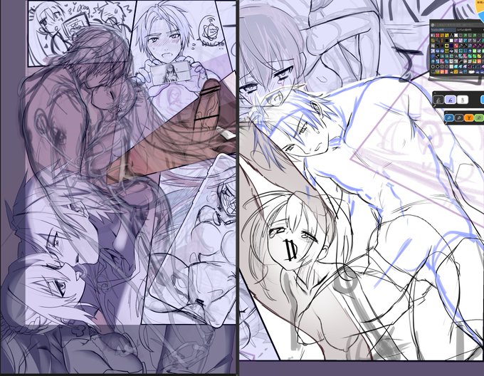 地味に、男の穏やかな顔を描くのが一番楽しいまである 