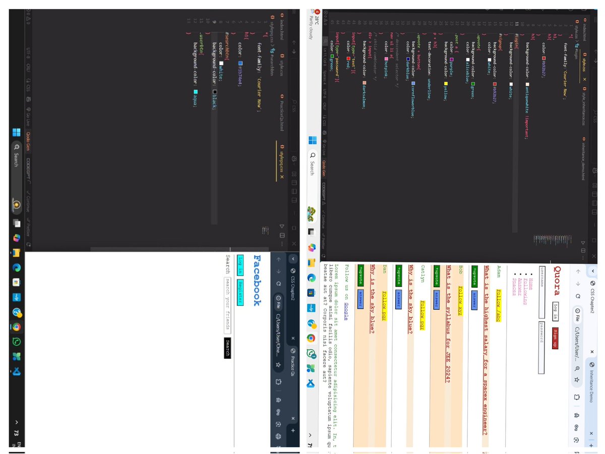 SohamDebnath's tweet photo. Day 5✅Sigma 8 - @AmanDhattarwal
Dived deeper into CSS today! 🧠🎨
Covered selectors, combinators, specificity &amp; inheritance — things are getting detailed and interesting! 🧩✨
Notes✅ Assignment✅
Thanks @ShradhaKhapra_
#Sigma8 #ApnaCollege #CSS #WebDevelopment #FrontendLearning https://t.co/Ly10ZUe0Xt