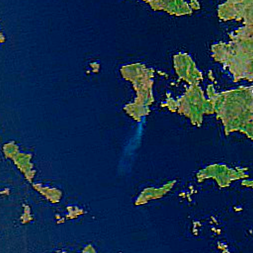 2025-06-22 🛰️ Meteor-M N2-4 LRPT image.
137.9 MHz / OQPSK @ 72k symbol rate.
Raging wildfire in Chios island, 🇬🇷.