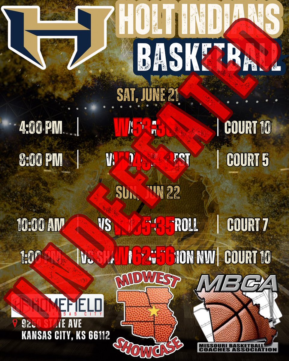 Great showing at the Midwest Showcase. Proud of our boys!
<a href="/HoltBasketballB/">Holt Boys Basketball</a>