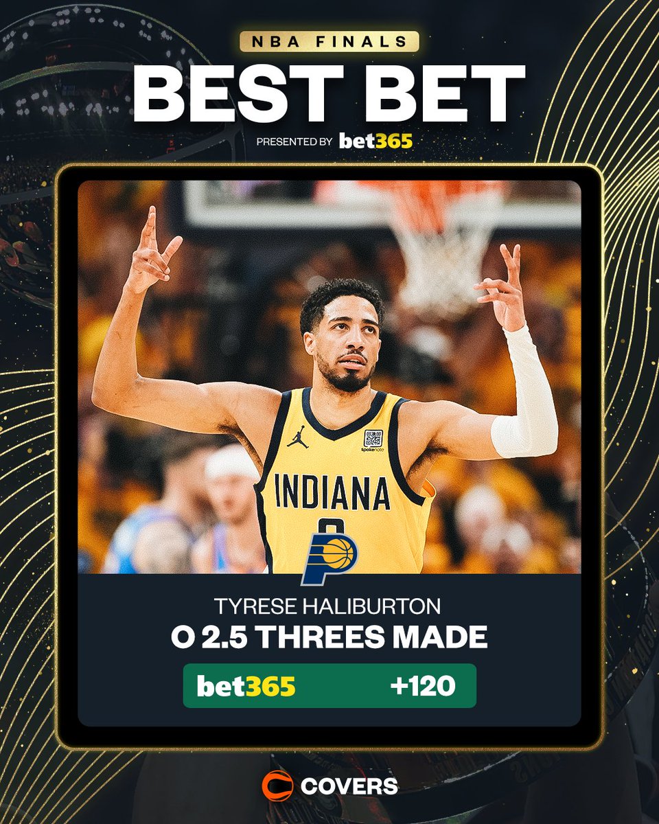 🏆 NBA FINALS GAME 7 🏆

✍️ SGA o33.5 Points (-115)
🔸 SGA Spotlight: covers.com/nba/finals/sha…

✍️ Haliburton o2.5 Threes Made (+120)
🔸 Haliburton Spotlight: covers.com/nba/finals/tyr…

🚨 Bet Now w/ <a href="/bet365_us/">bet365 US</a>: covers.com/betting/sports…