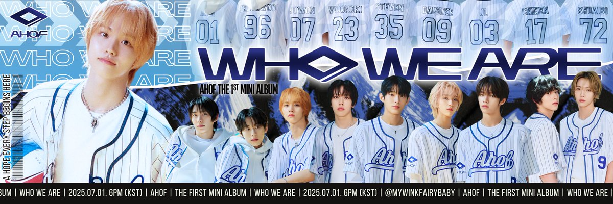 MyWinkFairyBaby's tweet photo. FREE X HEADERS🔥AHOF Concept Photo 2
I made one version for each member, yours to grab and use if you like it! #anneyongXheaders

⚾️Juwon #JUWON #박주원

AHOF The 1st Mini Album [WHO WE ARE]
➫ 2025.07.01. 6PM (KST)

WHO WE ARE CONCEPT PHOTO TWO
#AHOF_ConceptPhotoTwo
#아홉_컨셉포토투
#WHOWEARE #AHOF
@AHOF_official