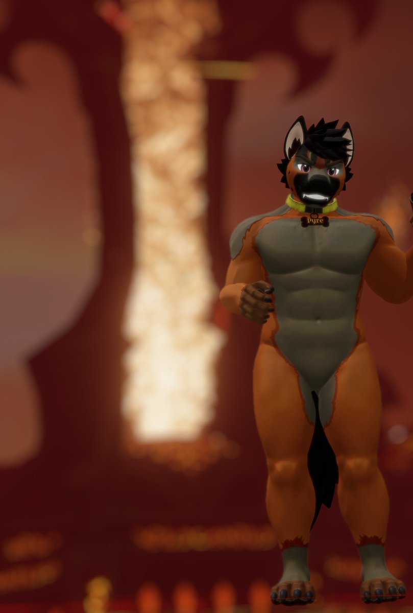First time taking a proper photo with Pyre in VR. He looks very at home in the firelands🔥

Expect him to start getting big pretty soon &gt;:3