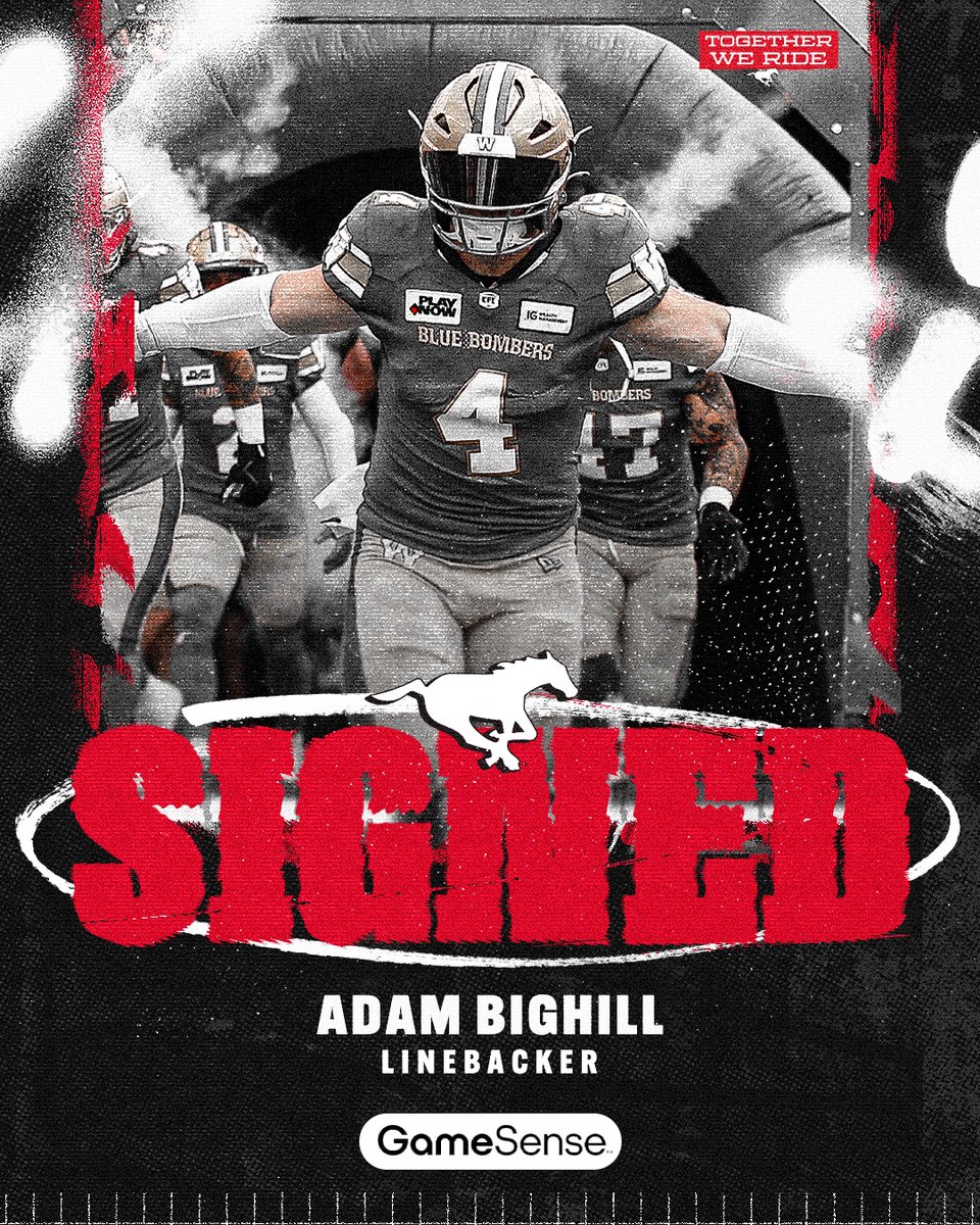 We have signed veteran 🇺🇸 LB Adam Bighill and added him to the practice roster.

Welcome to Calgary, <a href="/Bighill44/">Adam Bighill</a>!

<a href="/AGLC/">AGLC</a> | #GameSense