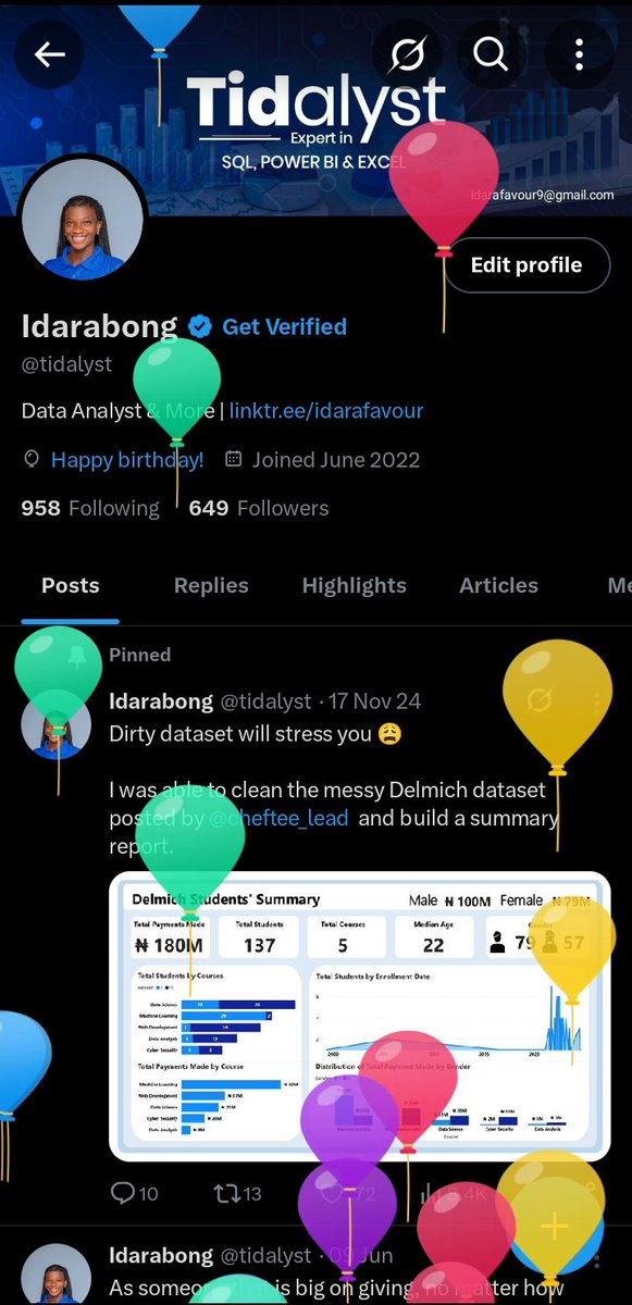 I got balloons
Happy Birthday to me🎉