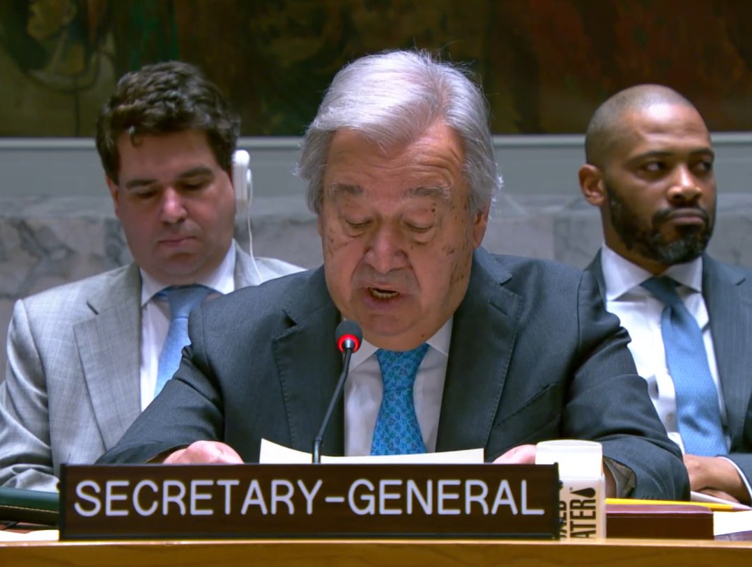 UN News (@un_news_centre) on Twitter photo "I urge this Council – and all Member States – to act with reason, restraint, and urgency.
We cannot – and must not – give up on peace." - UN Secretary-General <a href="/antonioguterres/">António Guterres</a> told the Security Council on Sunday "I urge this Council – and all Member States – to act with reason, restraint, and urgency.
We cannot – and must not – give up on peace." - UN Secretary-General <a href="/antonioguterres/">António Guterres</a> told the Security Council on Sunday