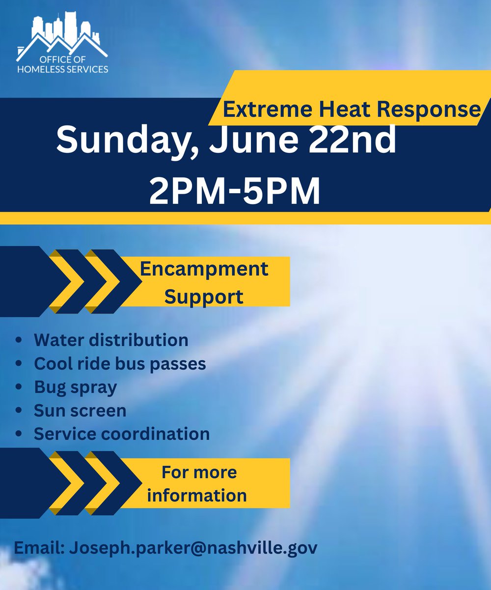 Our outreach teams are deployed in the North, South, East and West offering support during these extreme temperatures today! Please help us spread the word!