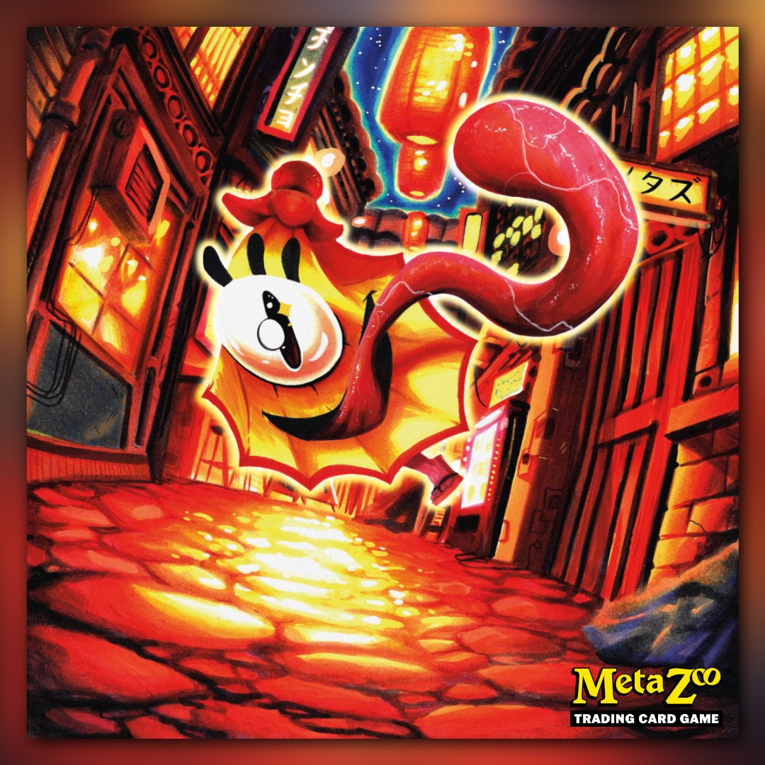 ☂️ Didn’t catch TCG_Zoo’s spoiler this morning from across the pond?
No worries—here’s your second look at Kasa-obake!

🌀 4 Aura / 3 Influence
👅 Mischievous Lick: Tap up to 4 rival Earth Aura
🎨 Art by Poncho

A classic Yokai lands in Torrential Tides!

#MetaZoo #KasaObake