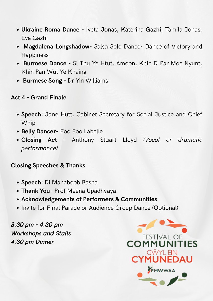 🌍 Celebrating unity in diversity at the Festival of Communities 2025 in Swansea! From cultural dances to global voices and healing workshops — what a powerful day of connection and joy! 🕊️✨ #FestivalOfCommunities #Swansea #UnityInDiversity #EMWWAA