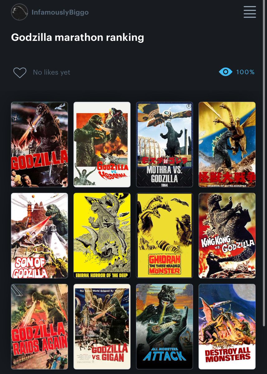 3 more movies to go. I was hoping to like Godzilla vs. Gigan but it was a bit of a slog unfortunately. Probably Fukuda’s weakest but that might change with the next film.