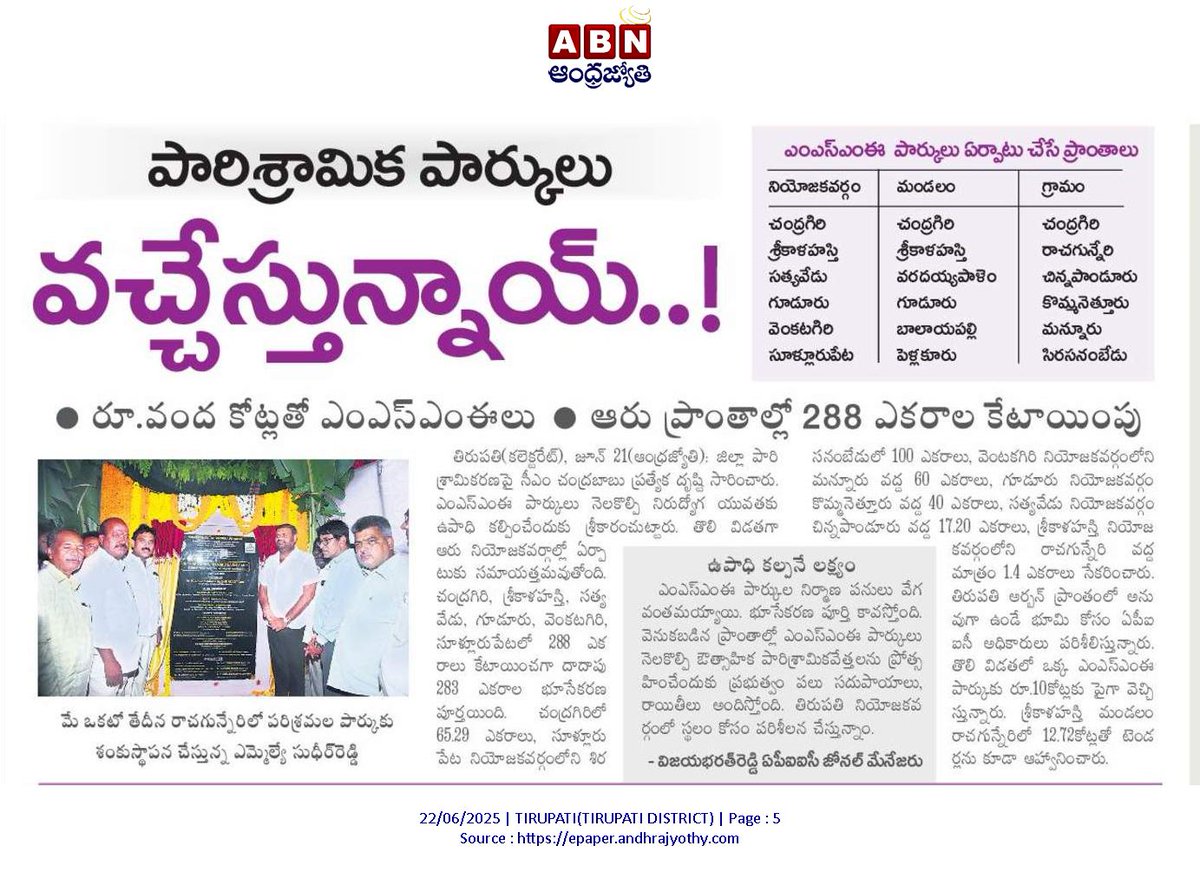 andhrudu12's tweet photo. #MSMEPolicy #AndhraPradesh #InvestInAP #APindustrialsector #MSME #MSMEParks https://t.co/5LM0hul6ws