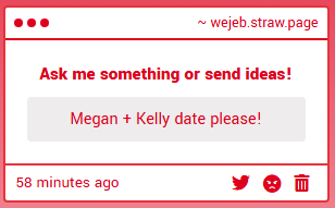 WeJ3b's tweet photo. More MegKelly for good behaviour ^_^
https://t.co/3zfhN7tBSS
#Classof09 #Co09 #MeganMonday #MegKelly https://t.co/BzbLOow4ue
