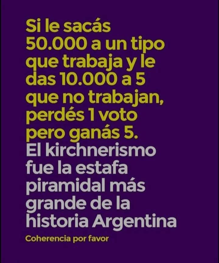 EL KISNERISMO FUE UNA ESTAFA PIRAMIDAL...