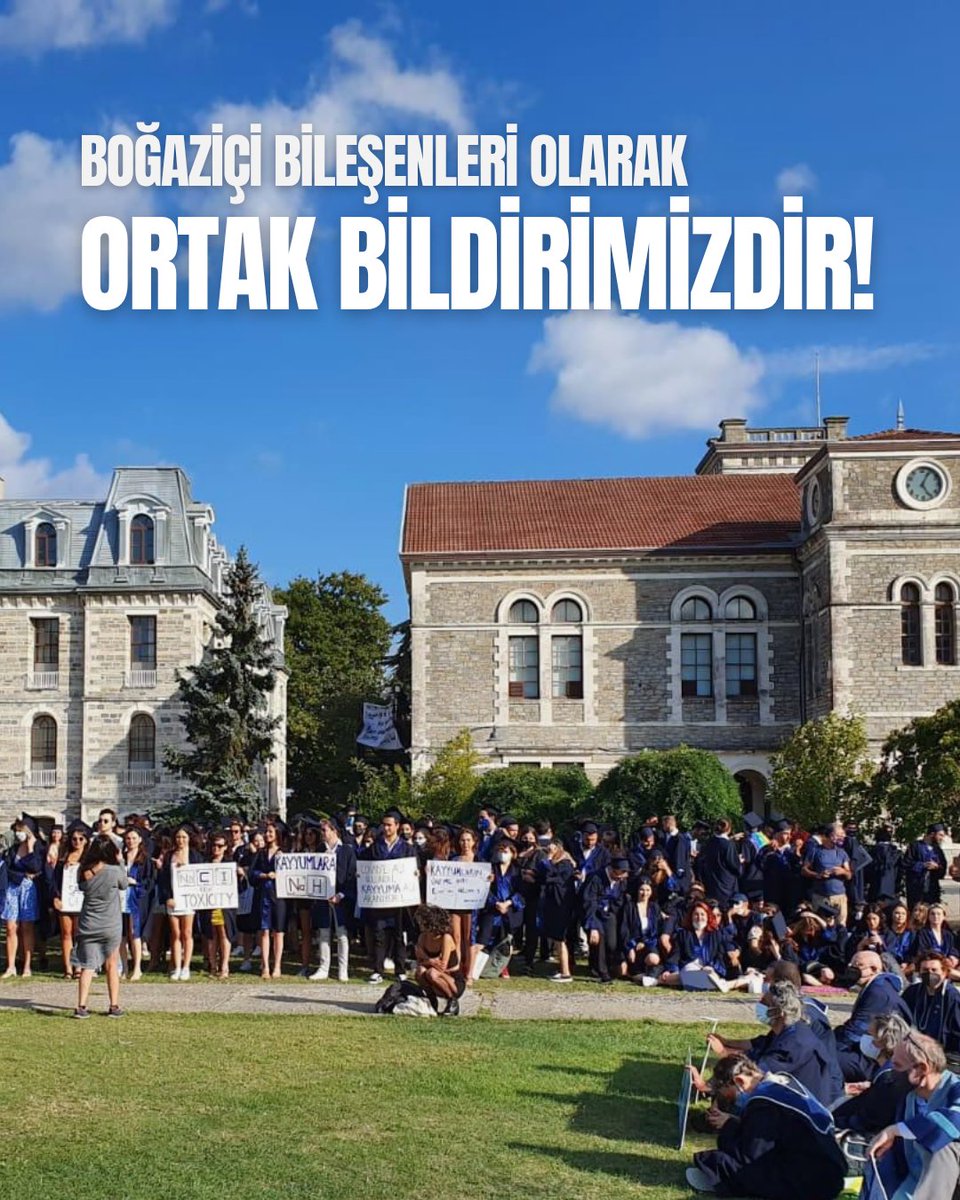 butikboun's tweet image. Boğaziçi Üniversitesi bileşenleri olarak 2 Temmuz&apos;da Güney Meydan&apos;da, Alternatif Mezuniyet&apos;teyiz!