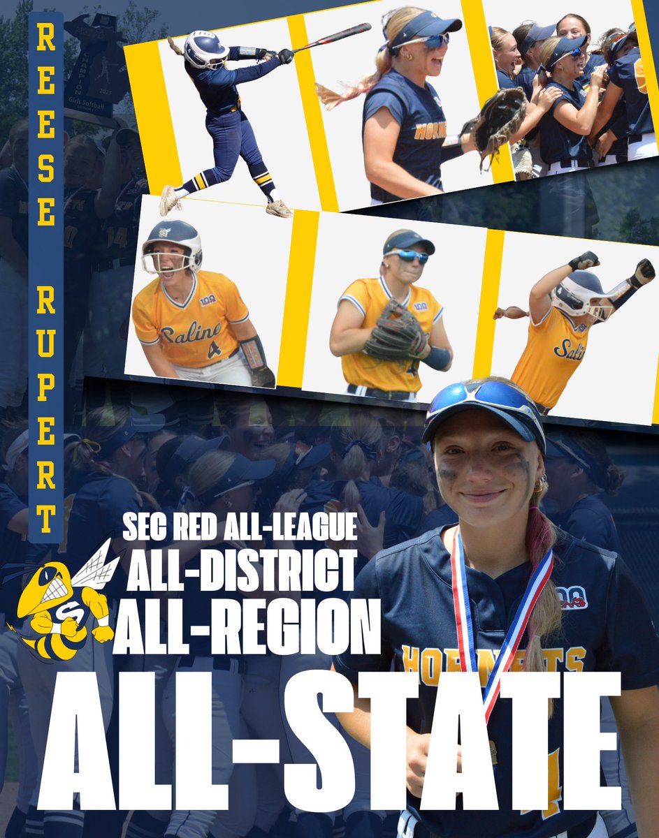 Saline Softball (@saline_softball) on Twitter photo Congratulations to <a href="/23Reese2026/">Reese Rupert</a> for earning MHSSCA First-Team All-State (Division 1) as an Outfielder!
A very hard to earn yet well deserved honor! πππ₯ Congratulations to <a href="/23Reese2026/">Reese Rupert</a> for earning MHSSCA First-Team All-State (Division 1) as an Outfielder!
A very hard to earn yet well deserved honor! πππ₯