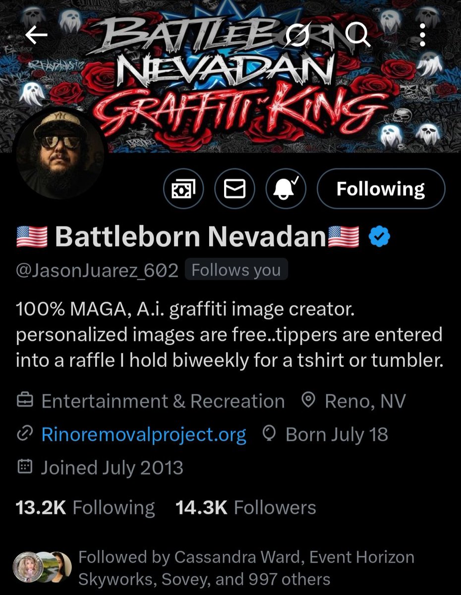 Bro is a legend. Hit up <a href="/JasonJuarez_602/">🇺🇸 Battleborn Nevadan🇺🇸</a> for 🔥 headers.