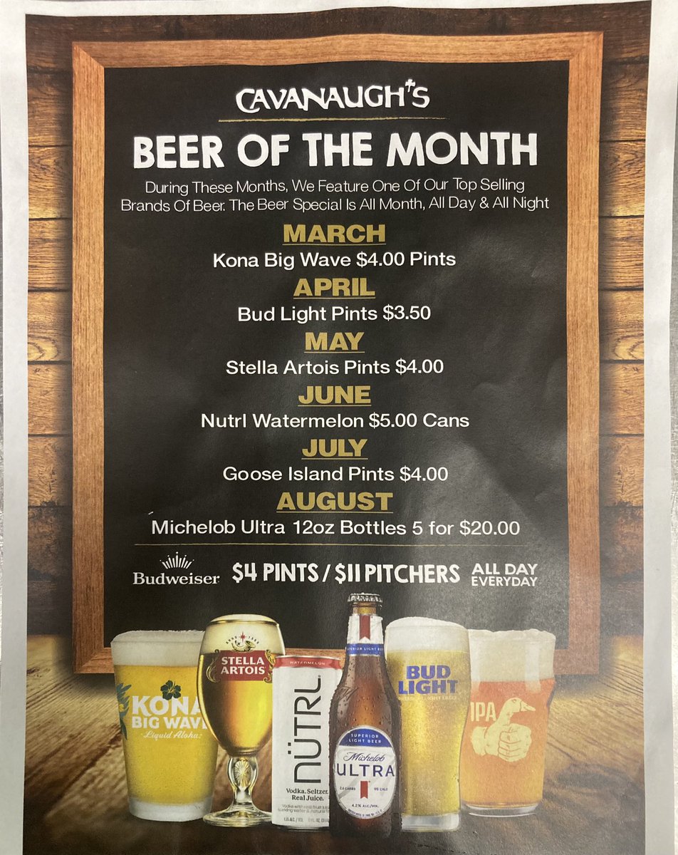 CavanaughsPub's tweet photo. Sunday Night Dinner Specials, Sunday Always 
2 for 1 Wings. Kitchen Serving Till 9:30pm. 
#bluepoint #Foodie #bayport #burgers #cavanaughs #Qwikbet #phantoms https://t.co/q4rzhVALvr
