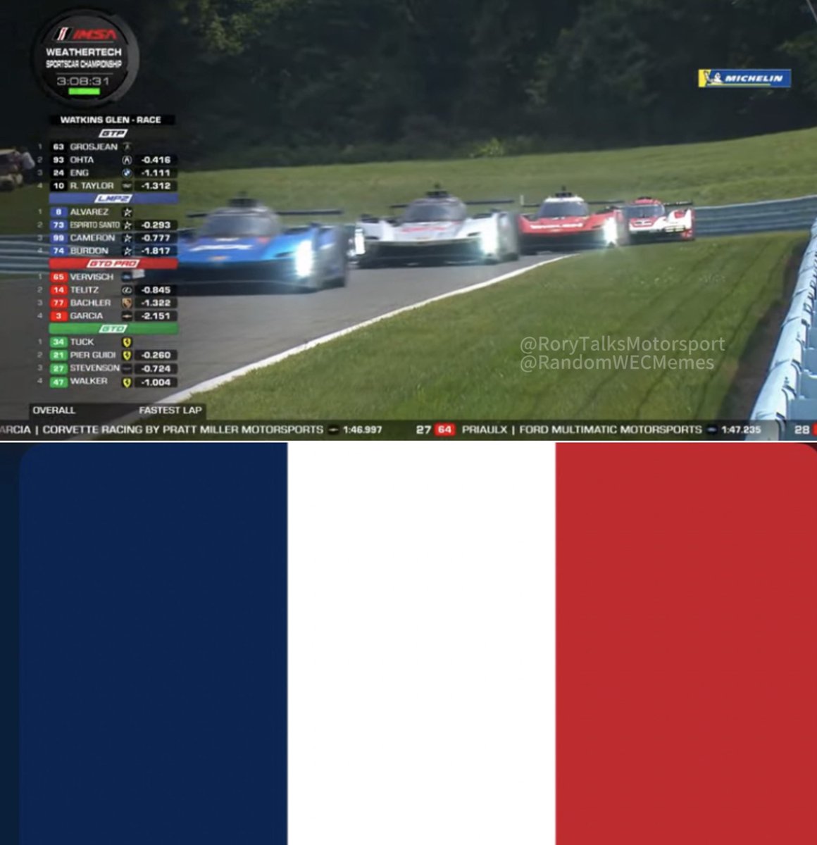 This is a very FRENCH shot for Cadillac #IMSA