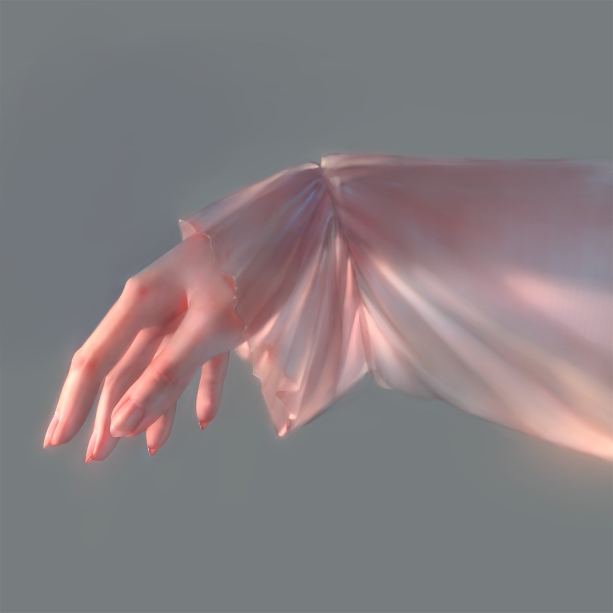 I know I did it all wrong and it was supposed to be a different fabric, but once I started I just couldn’t stop
I lose my mind when it comes to rendering hands