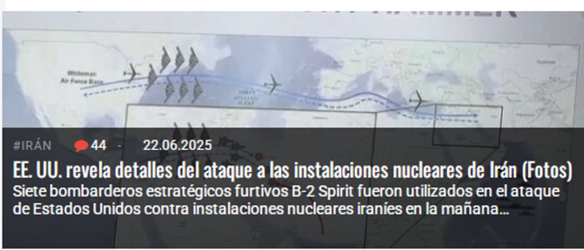 Lewis94241116's tweet image. 🇮🇷#Jun22🇮🇱🇺🇸
#MiddleEast 
#TruePromiseIII
#iranisraelwar
#IranIsraelConflict 
#VerdaderaPromesa3
-En la operación se emplearon 14 bombas GBU-57 Massive Ordnance Penetrator (MOP).
-2 docenas de misiles de crucero de ataque terrestre BGM-109 Tomahawk .
-Más de 125 aviones mil.