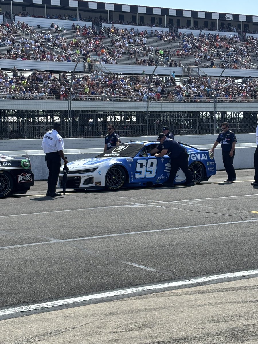Getting our engines ready for race time! Catch <a href="/daniel_suarezg/">Daniel Suárez</a>, <a href="/teamtrackhouse/">Trackhouse Racing</a> and <a href="/vgventures/">Very Good Ventures 🦄💙</a> TODAY at 4:30pm on Amazon Prime (pending weather). Stay tuned for updates! #nascar #pocono <a href="/poconoraceway/">Pocono Raceway</a> 🏎️ 🏁