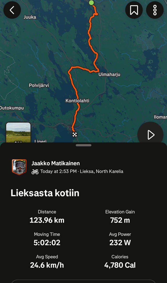 Viikon kesälomareissu matkailuautolla heitetty ja ajelin reissulla kolme pyörä lenkkiä, mistä tuli yhteensä 333 km!
#pyöräily #pyöräilytwitter