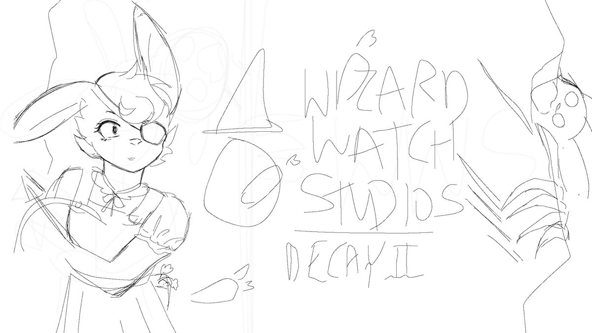 wonderosity_ALT's tweet image. early sketches for the decay banner ^^
