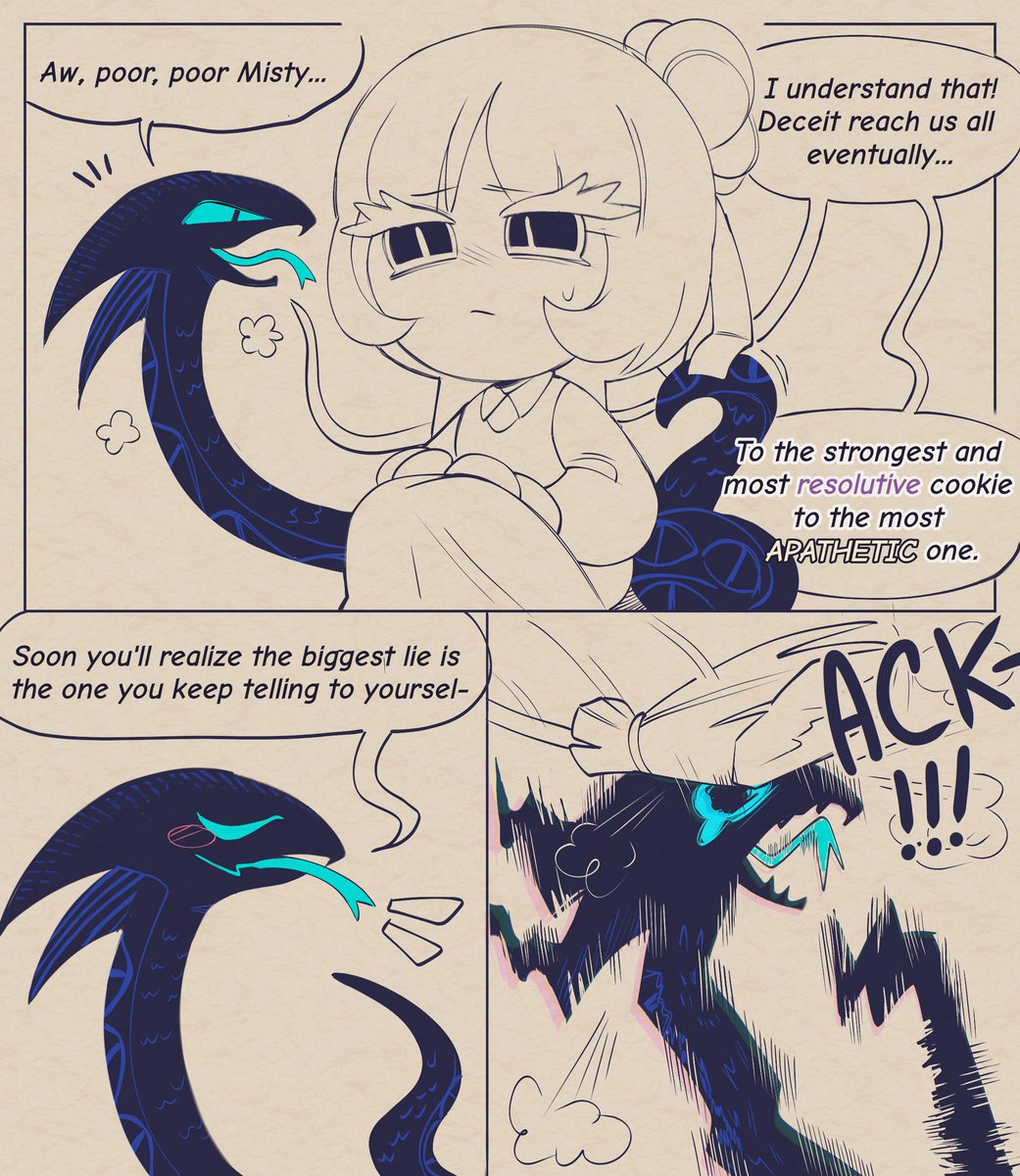 Someone needs to spray him with a water bottle.
#mysticflourcookie #crk