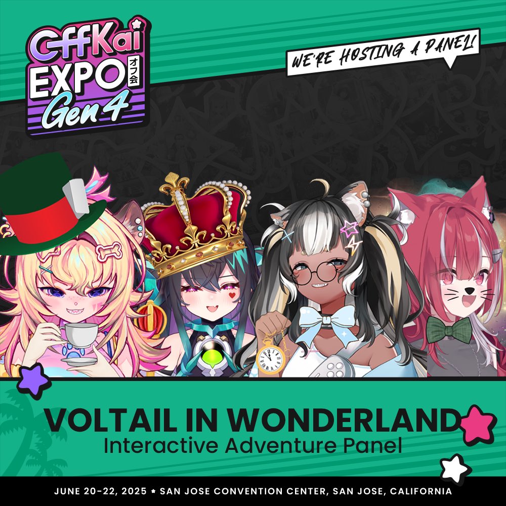 👑 Voltail in Wonderland 🐇

First you visit #OffKaiGen4 next thing you know, you’re on an interactive adventure through Glitcherland! Will you make it out alive? 

⏱️ June 22 @ 4:00 pm - 5:00 pm
📍 Community Stage, San Jose Ballroom