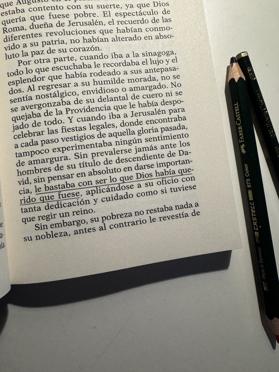 Hoy he leído esto referido a san José. Que nos baste ser lo que Dios quiere que seamos.