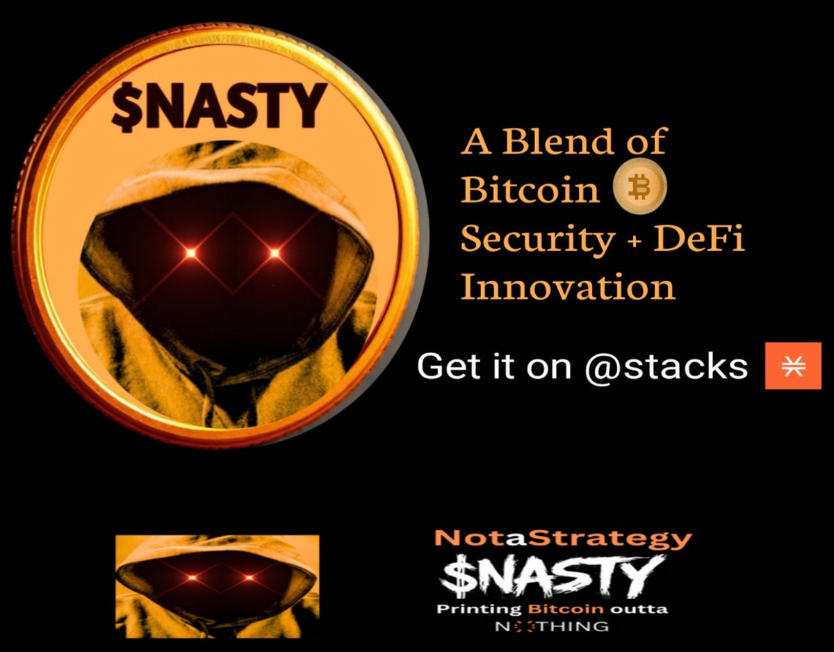 🟧Ose_Amen.btc🟧 (@oseamen09) on Twitter photo 1.
$NASTY isn’t just a meme — it’s a Bitcoin-backed treasury token built for the bold.
Powered by <a href="/NotaStrategy/">NotaStrategy_Nasty.btc 🟧</a> on <a href="/Stacks/">stacks.btc</a>, it blends DeFi innovation with BTC security.
Satirical by nature. Strategic by design. 🟧🧱🐸
#NASTY #Stacks #sBTC #DeFi 1.
$NASTY isn’t just a meme — it’s a Bitcoin-backed treasury token built for the bold.
Powered by <a href="/NotaStrategy/">NotaStrategy_Nasty.btc 🟧</a> on <a href="/Stacks/">stacks.btc</a>, it blends DeFi innovation with BTC security.
Satirical by nature. Strategic by design. 🟧🧱🐸
#NASTY #Stacks #sBTC #DeFi