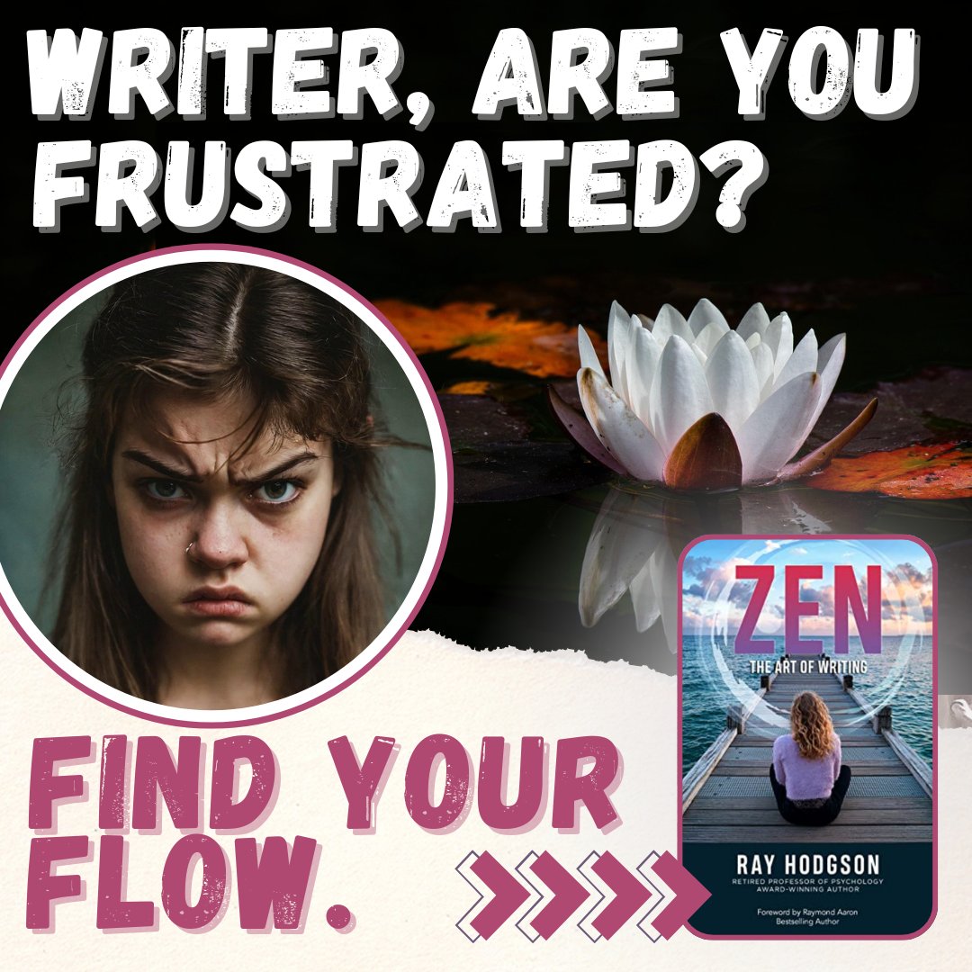 TwBookClub's tweet photo. Are you writing a book, but your words are stuck? Are you feeling frustrated? Read "Zen and the Art of Writing" by Ray Hodgson.
Get your copy:
https://t.co/xBI9vaFrJe
Author: @rayhodgsonbooks
#AuthorLife #Frustration #CreativeBlock #FindingZen https://t.co/9PMveG2bV6