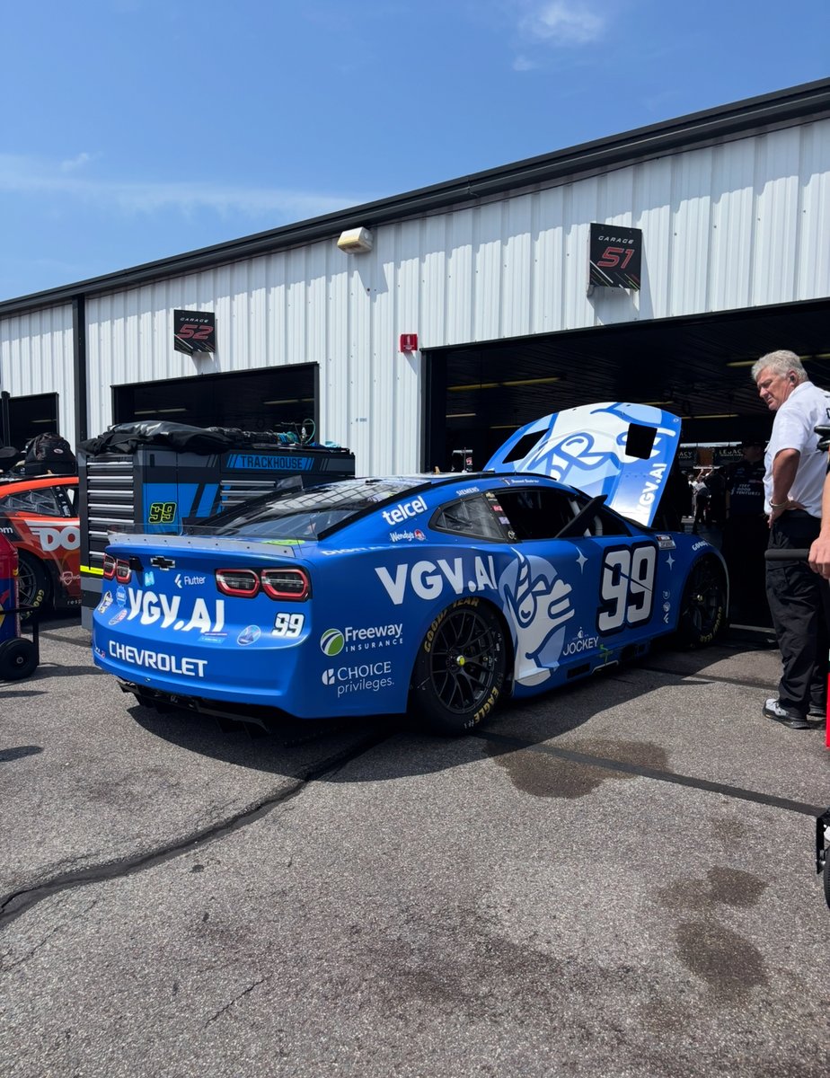 VGVentures's tweet photo. More shots of the no. 99 Chevrolet driven by @daniel_suarezg for @teamtrackhouse and @vgventures! #nascar #pocono @poconoraceway https://t.co/nWkXcwBuR0