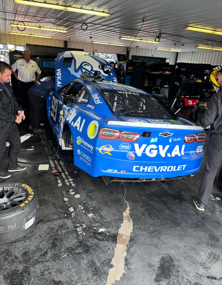 More shots of the no. 99 Chevrolet driven by @daniel_suarezg for @teamtrackhouse and @vgventures! #nascar #pocono @poconoraceway