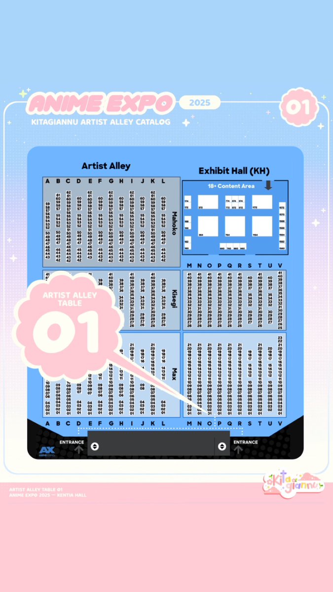 [AX CATALOG — O1 🪼🎀💫]
Here's my catalog for #AX2025! I'm super excited to be at Anime Expo again! Be sure to join our Shadow the Hedgehog &amp; DON!! of LAW Stamp Rally! See you all there 💞

(1/2)

#AX2025artistalley #AnimeExpo2025 #AXcatalog #AXArtistAlley2025 #AnimeExpo