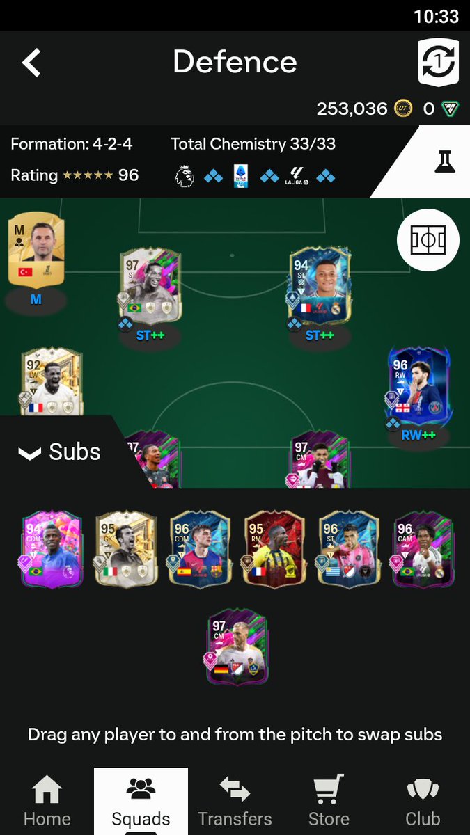 حساب #فيفا للبيع #تشكيلات_فيفا #فيفا_25 #FC25🔥
تشكيلة الارض بقيادة الدينهو 97😍
السوق مفتوح على سوني + تطبيق الجوال + عليه 250 الف كوينز
السوم 220 " الحد قريب"

- متاح تقسيط على تمارا 4 دفعات

للتواصل واتساب : wa.me/966583392951 او wa.me/96567625311