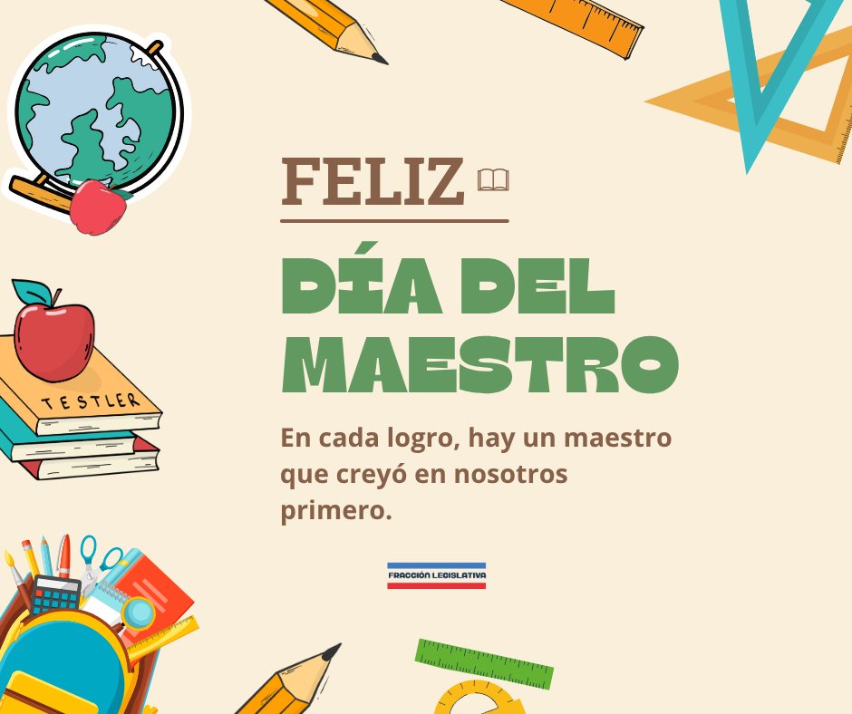 A pesar de las adversidades, de trabajar muchas veces contra la corriente, su vocación y amor por enseñar y guiar a las nuevas generaciones es loable. ¡Gracias, maestros por ser un pilar en nuestras vidas!

#DíaDelMaestro