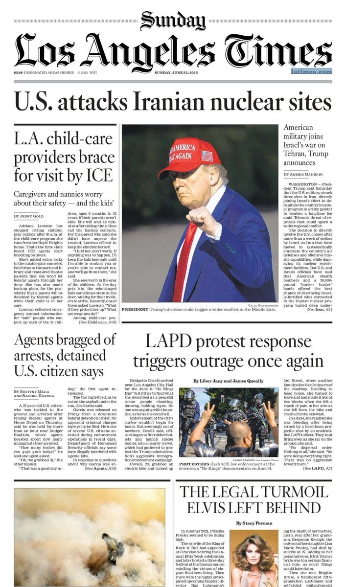 Anıl Sural (@anilsural) on Twitter photo ABD'deyken olabildiğince farklı gazetelere göz atmaya çalışırım
Yoğun gündemin içinde karşıma güzel bir sürpriz çıktı
Los Angeles Times’ın manşetteki Trump fotoğrafı, Anadolu Ajansı’ndan Washington’daki arkadaşımız Celal Güneş'e ait
<a href="/gunescelal/">Celâl Güneş</a>
Bakışına sağlık, gurur duyduk ABD'deyken olabildiğince farklı gazetelere göz atmaya çalışırım
Yoğun gündemin içinde karşıma güzel bir sürpriz çıktı
Los Angeles Times’ın manşetteki Trump fotoğrafı, Anadolu Ajansı’ndan Washington’daki arkadaşımız Celal Güneş'e ait
<a href="/gunescelal/">Celâl Güneş</a>
Bakışına sağlık, gurur duyduk