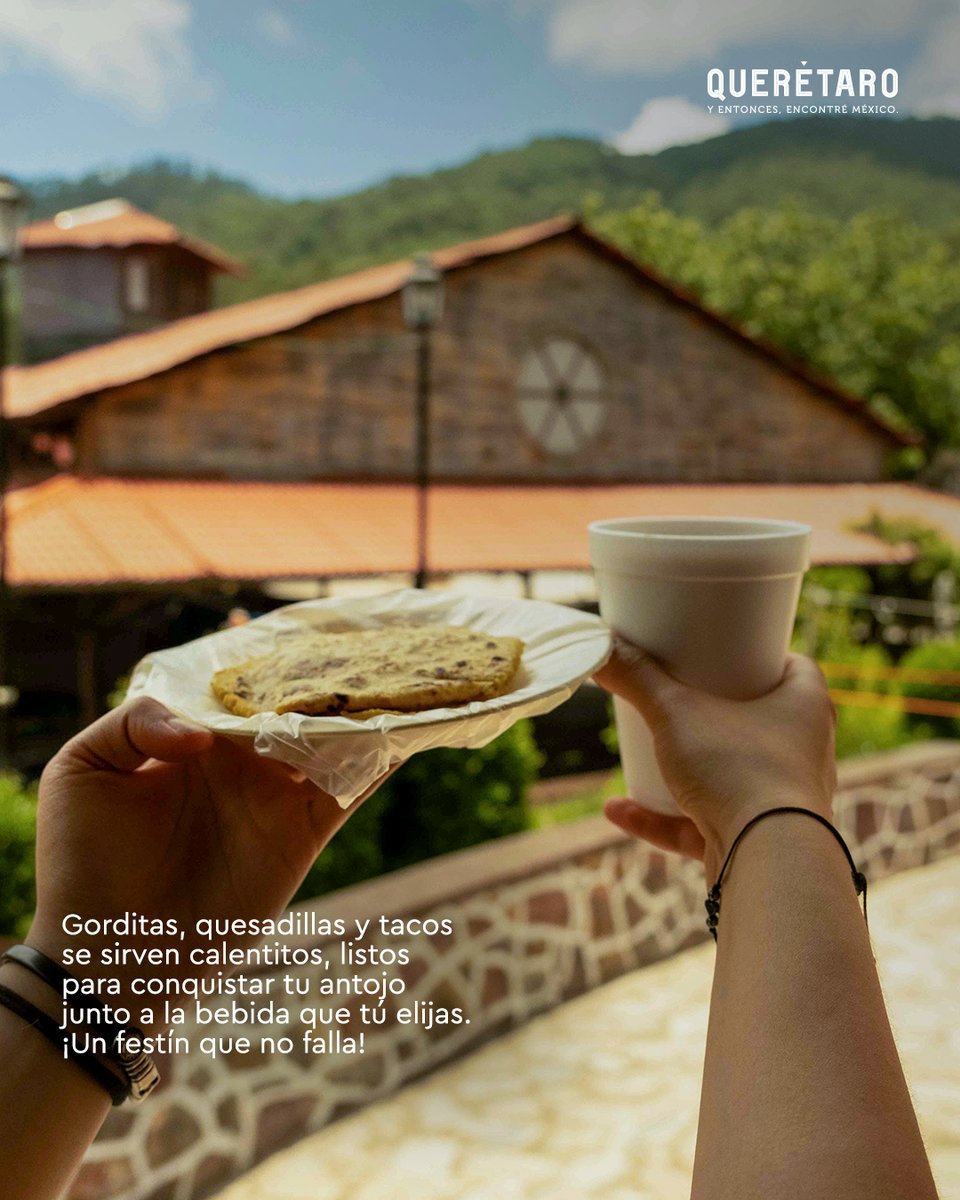QroTravel's tweet image. ¿Antojo de #PuebloMágico?🌮✨

En tu visita a #Pinal de Amoles, Gorditas Doña Chanita es la respuesta: sus tradicionales gorditas de migajas y guisos ¡son pura felicidad en cada mordida! 

¡La magia de #Querétaro también está en sus fogones! ¡Ven a saborearla! 

#QroTravel